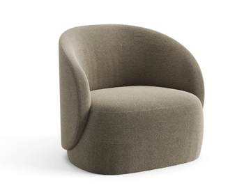 HULL HOME - Fabric armchair with armrests by Ersa - view 2
