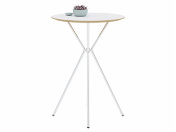 KILIG - Round laminate high table with metal base by Ersa - view 2