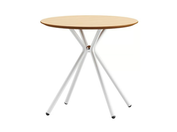 KILIG - Round laminate table with metal base by Ersa - view 2