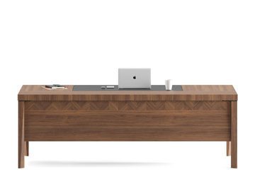 KITH - Rectangular wood veneer executive desk by Ersa - view 3