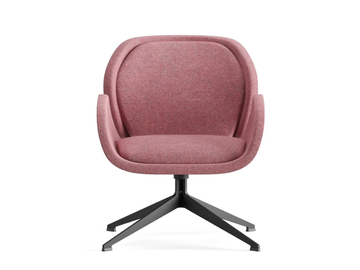 LIKHA - Height-adjustable upholstered fabric office chair with armrests by Ersa - view 3
