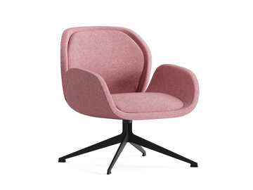 LIKHA - Height-adjustable upholstered fabric office chair with armrests by Ersa - view 2
