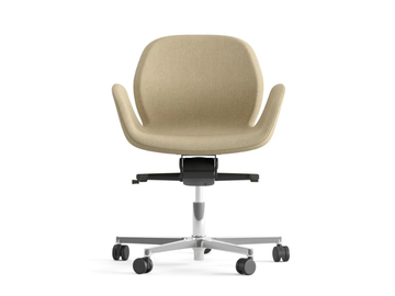 MAGNOLIA - Swivel fabric office chair with armrests with 5-Spoke base by Ersa - view 3