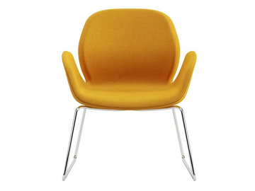 MAGNOLIA - Sled base fabric chair with armrests by Ersa - view 3