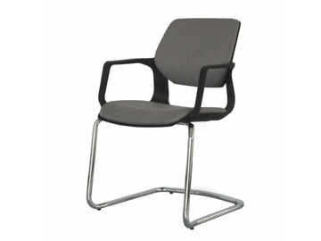 MOIRA - Cantilever fabric chair with armrests open back by Ersa - view 2