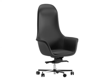 POLAR - Swivel leather executive chair with 5-spoke base with armrests by Ersa - view 2