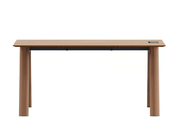 YOKA - Rectangular wooden workstation desk with cable management by Ersa - view 3