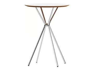 KILIG - Round laminate high table with metal base by Ersa - view 3