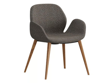 MAGNOLIA - Upholstered fabric chair with armrests by Ersa - view 2
