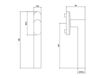 CHIARA - Polyamide door handle with polished finishing by Esinplast - view 3