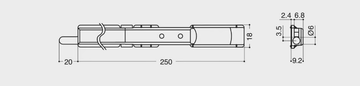 Bolt 18 with pin 20 - Bolt with pin by Esinplast - view 3