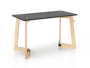 KARYA DESK SMALL - Rectangular workstation desk with cable management by Esposit - view 2