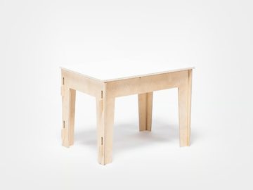 RECTANGULAR TABLE - Rectangular birch Kids table by Esposit - view 3