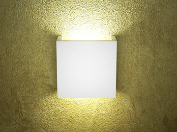 CUB8 - LED plaster wall lamp by Essenzialed - view 3