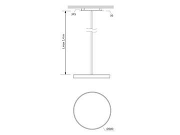 PADELLA T DARK - LED aluminium pendant lamp by Essenzialed - view 3