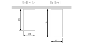 ROLLER - LED plaster ceiling lamp by Essenzialed - view 3