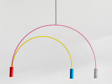 VOLTA X MEMPHIS - LED aluminium pendant lamp by Estiluz - view 2