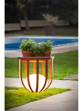 BOLS - Polyethylene planter / floor lamp by Estiluz - view 3