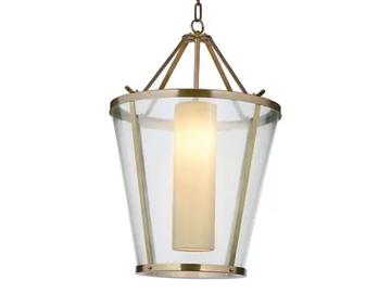 ENOLA - LED plexiglass and brass pendant lamp by Estro - view 2