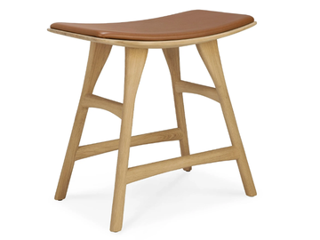 OSSO - Oak stool with integrated cushion by Ethnicraft - view 2