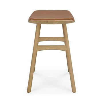 OSSO - Oak stool with integrated cushion by Ethnicraft - view 3