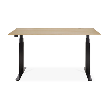 BOK - Height-adjustable rectangular oak writing desk by Ethnicraft - view 3