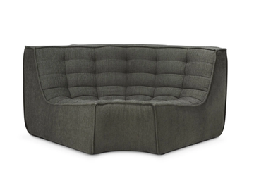 N701 - Round corner recycled fabric sofa by Ethnicraft - view 2