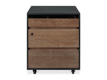 OSCAR - Teak office drawer unit with lock by Ethnicraft - view 2