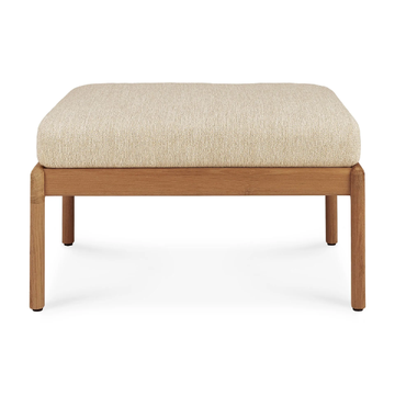 JACK - Rectangular fabric and teak garden footstool by Ethnicraft - view 3