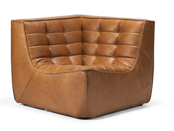 N701 - Corner leather armchair by Ethnicraft - view 2
