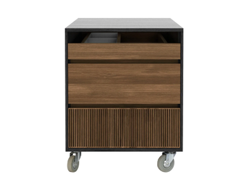 OSCAR - Teak office drawer unit with castors by Ethnicraft - view 2