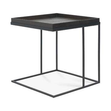 SQUARE TRAY SIDE TABLE - Wooden and metal high side table by Ethnicraft - view 3