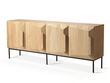 STAIRS - Oak sideboard with doors by Ethnicraft - view 2