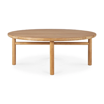 TEAK QUATRO OUTDOOR - Low round teak coffee table by Ethnicraft - view 3