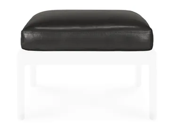 JACK - Solid-color rectangular leather cushion by Ethnicraft - view 2