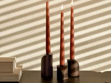 MAHOGANY PI - Mahogany candle holder by Ethnicraft - view 2