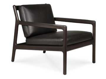 JACK - Leather armchair with armrests by Ethnicraft - view 2