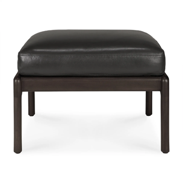 MAHOGANY JACK BROWN - Upholstered leather footstool by Ethnicraft - view 3