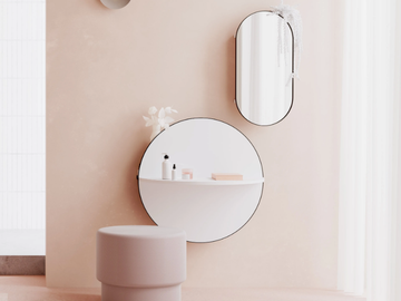 ARCO S Home - Demilune wall-mounted console table with shelving by Ex.t - view 2
