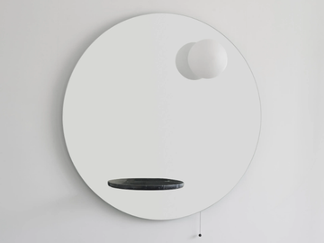 FLOAT - Round wall-mounted bathroom mirror by Ex.t - view 2