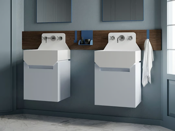 FRIEZE ONE CABINET - Wall-mounted vanity unit by Ex.t - view 2