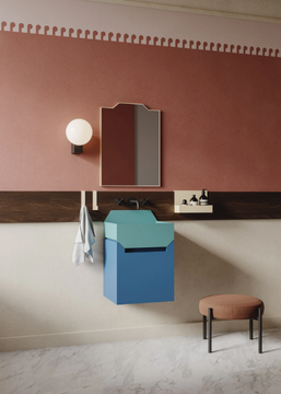 FRIEZE ONE LOW CONSOLE - Single wall-mounted vanity unit by Ex.t - view 3