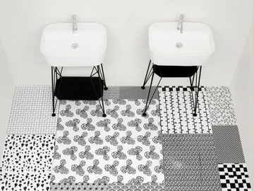 GUS - Console rectangular ceramic washbasin by Ex.t - view 3