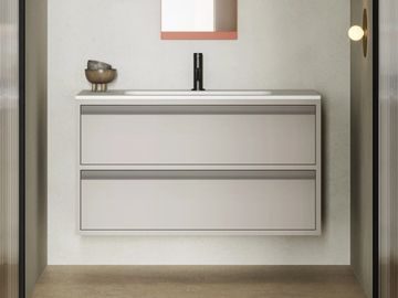 NOTO - Single wall-mounted vanity unit with drawers by Ex.t - view 2