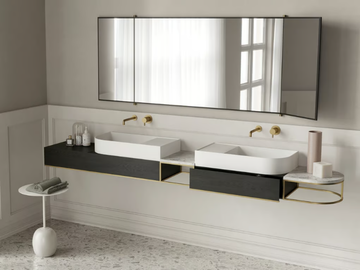 NOUVEAU - Wall-mounted double sectional vanity unit by Ex.t - view 2
