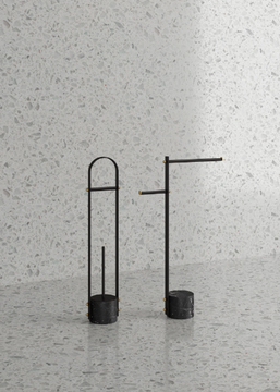 NOUVEAU - Metal toilet roll holder / towel rack by Ex.t - view 3