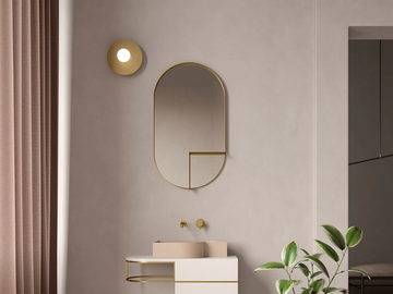 NOUVEAU SHELF - Oval wall-mounted mirror with shelf by Ex.t - view 2