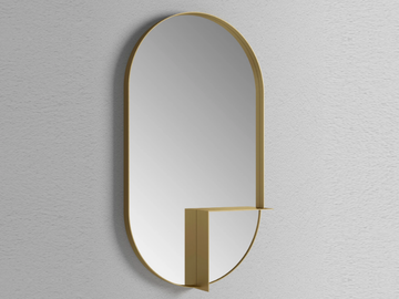 NOUVEAU SHELF - Oval wall-mounted mirror with shelf by Ex.t - view 3