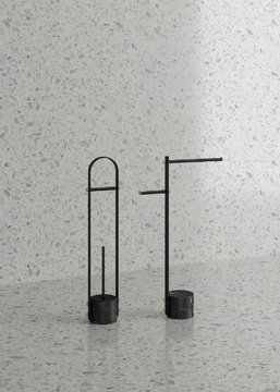 NOUVEAU - Marble toilet roll holder / toilet brush by Ex.t - view 3