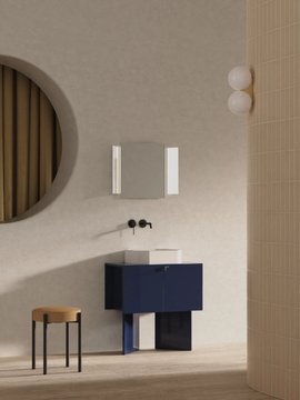 ORIGAMI - Floor-standing single vanity unit with doors by Ex.t - view 3